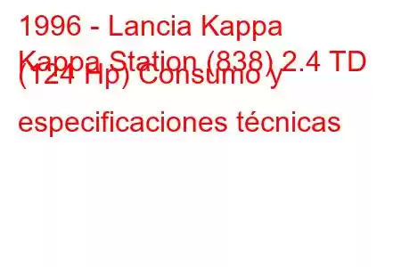 1996 - Lancia Kappa
Kappa Station (838) 2.4 TD (124 Hp) Consumo y especificaciones técnicas