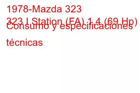 1978-Mazda 323
323 I Station (FA) 1.4 (69 Hp) Consumo y especificaciones técnicas