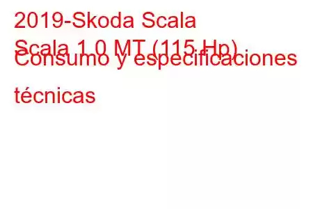 2019-Skoda Scala
Scala 1.0 MT (115 Hp) Consumo y especificaciones técnicas