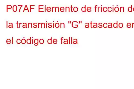 P07AF Elemento de fricción de la transmisión 