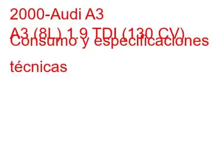 2000-Audi A3
A3 (8L) 1.9 TDI (130 CV) Consumo y especificaciones técnicas