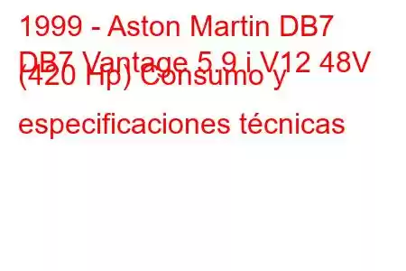 1999 - Aston Martin DB7
DB7 Vantage 5.9 i V12 48V (420 Hp) Consumo y especificaciones técnicas