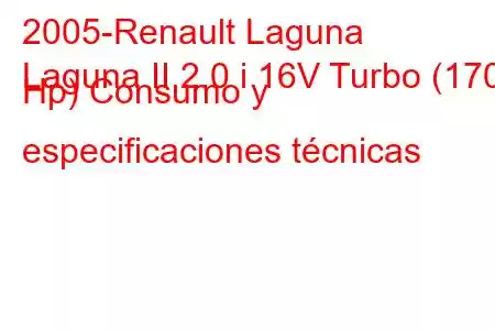 2005-Renault Laguna
Laguna II 2.0 i 16V Turbo (170 Hp) Consumo y especificaciones técnicas