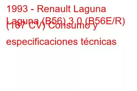 1993 - Renault Laguna
Laguna (B56) 3.0 (B56E/R) (167 CV) Consumo y especificaciones técnicas