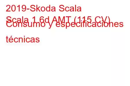 2019-Skoda Scala
Scala 1.6d AMT (115 CV) Consumo y especificaciones técnicas