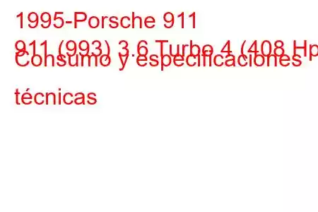 1995-Porsche 911
911 (993) 3.6 Turbo 4 (408 Hp) Consumo y especificaciones técnicas