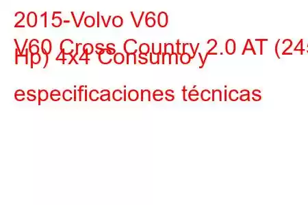 2015-Volvo V60
V60 Cross Country 2.0 AT (245 Hp) 4x4 Consumo y especificaciones técnicas