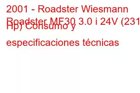 2001 - Roadster Wiesmann
Roadster MF30 3.0 i 24V (231 Hp) Consumo y especificaciones técnicas