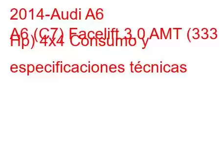 2014-Audi A6
A6 (C7) Facelift 3.0 AMT (333 Hp) 4x4 Consumo y especificaciones técnicas