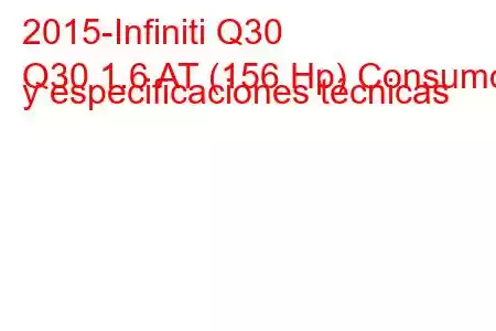 2015-Infiniti Q30
Q30 1.6 AT (156 Hp) Consumo y especificaciones técnicas