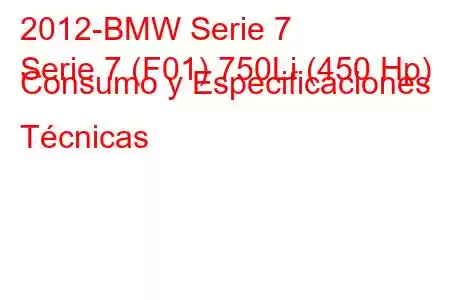 2012-BMW Serie 7
Serie 7 (F01) 750Li (450 Hp) Consumo y Especificaciones Técnicas