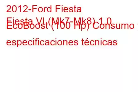 2012-Ford Fiesta
Fiesta VI (Mk7-Mk8) 1.0 EcoBoost (100 Hp) Consumo y especificaciones técnicas