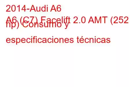 2014-Audi A6
A6 (C7) Facelift 2.0 AMT (252 hp) Consumo y especificaciones técnicas