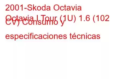 2001-Skoda Octavia
Octavia I Tour (1U) 1.6 (102 CV) Consumo y especificaciones técnicas