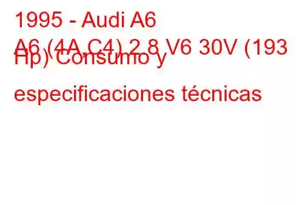 1995 - Audi A6
A6 (4A,C4) 2.8 V6 30V (193 Hp) Consumo y especificaciones técnicas