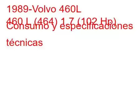 1989-Volvo 460L
460 L (464) 1.7 (102 Hp) Consumo y especificaciones técnicas