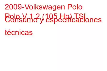 2009-Volkswagen Polo
Polo V 1.2 (105 Hp) TSI Consumo y especificaciones técnicas