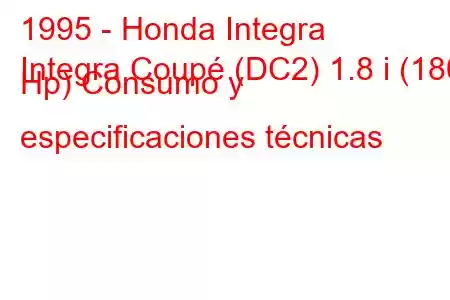 1995 - Honda Integra
Integra Coupé (DC2) 1.8 i (180 Hp) Consumo y especificaciones técnicas