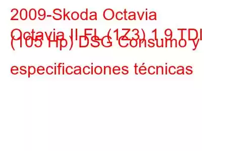 2009-Skoda Octavia
Octavia II FL (1Z3) 1.9 TDI (105 Hp) DSG Consumo y especificaciones técnicas