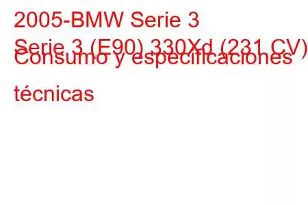 2005-BMW Serie 3
Serie 3 (E90) 330Xd (231 CV) Consumo y especificaciones técnicas