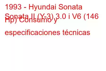 1993 - Hyundai Sonata
Sonata II (Y-3) 3.0 i V6 (146 Hp) Consumo y especificaciones técnicas