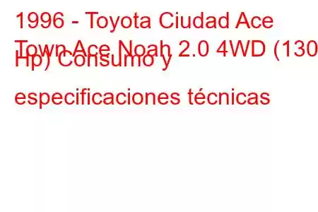 1996 - Toyota Ciudad Ace
Town Ace Noah 2.0 4WD (130 Hp) Consumo y especificaciones técnicas