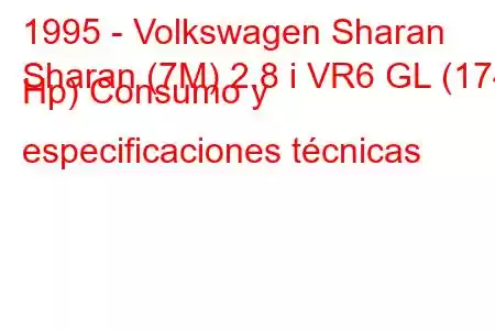 1995 - Volkswagen Sharan
Sharan (7M) 2.8 i VR6 GL (174 Hp) Consumo y especificaciones técnicas