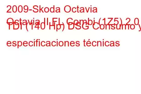 2009-Skoda Octavia
Octavia II FL Combi (1Z5) 2.0 TDI (140 Hp) DSG Consumo y especificaciones técnicas