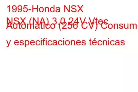 1995-Honda NSX
NSX (NA) 3.0 24V Vtec Automático (256 CV) Consumo y especificaciones técnicas