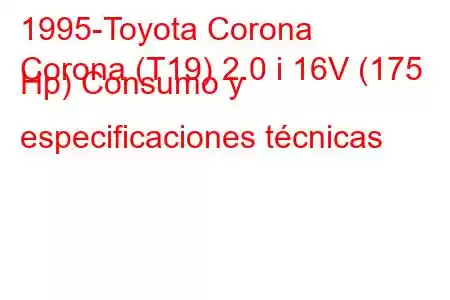 1995-Toyota Corona
Corona (T19) 2.0 i 16V (175 Hp) Consumo y especificaciones técnicas