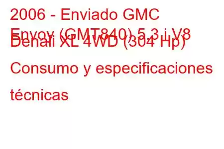 2006 - Enviado GMC
Envoy (GMT840) 5.3 i V8 Denali XL 4WD (304 Hp) Consumo y especificaciones técnicas