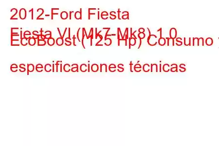 2012-Ford Fiesta
Fiesta VI (Mk7-Mk8) 1.0 EcoBoost (125 Hp) Consumo y especificaciones técnicas