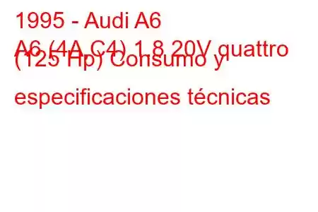 1995 - Audi A6
A6 (4A,C4) 1.8 20V quattro (125 Hp) Consumo y especificaciones técnicas