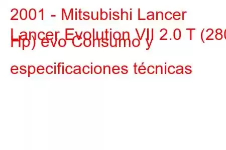 2001 - Mitsubishi Lancer
Lancer Evolution VII 2.0 T (280 Hp) evo Consumo y especificaciones técnicas