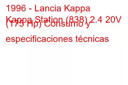 1996 - Lancia Kappa
Kappa Station (838) 2.4 20V (175 Hp) Consumo y especificaciones técnicas