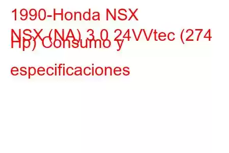 1990-Honda NSX
NSX (NA) 3.0 24VVtec (274 Hp) Consumo y especificaciones