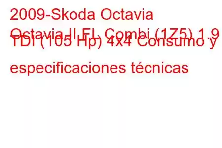 2009-Skoda Octavia
Octavia II FL Combi (1Z5) 1.9 TDI (105 Hp) 4x4 Consumo y especificaciones técnicas