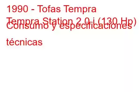 1990 - Tofas Tempra
Tempra Station 2.0 i (130 Hp) Consumo y especificaciones técnicas