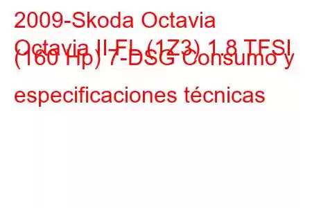 2009-Skoda Octavia
Octavia II FL (1Z3) 1.8 TFSI (160 Hp) 7-DSG Consumo y especificaciones técnicas