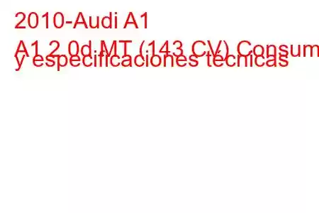 2010-Audi A1
A1 2.0d MT (143 CV) Consumo y especificaciones técnicas