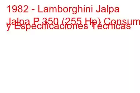 1982 - Lamborghini Jalpa
Jalpa P 350 (255 Hp) Consumo y Especificaciones Técnicas