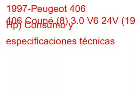 1997-Peugeot 406
406 Coupé (8) 3.0 V6 24V (190 Hp) Consumo y especificaciones técnicas