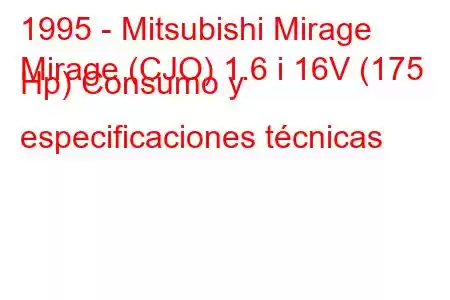 1995 - Mitsubishi Mirage
Mirage (CJO) 1.6 i 16V (175 Hp) Consumo y especificaciones técnicas