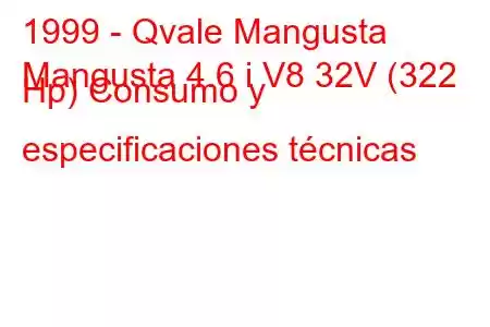 1999 - Qvale Mangusta
Mangusta 4.6 i V8 32V (322 Hp) Consumo y especificaciones técnicas