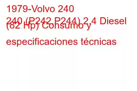 1979-Volvo 240
240 (P242,P244) 2.4 Diesel (82 Hp) Consumo y especificaciones técnicas