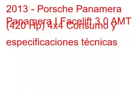 2013 - Porsche Panamera
Panamera I Facelift 3.0 AMT (420 Hp) 4x4 Consumo y especificaciones técnicas