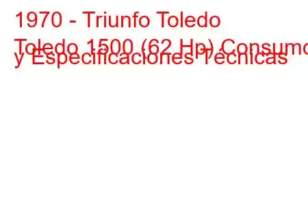 1970 - Triunfo Toledo
Toledo 1500 (62 Hp) Consumo y Especificaciones Técnicas