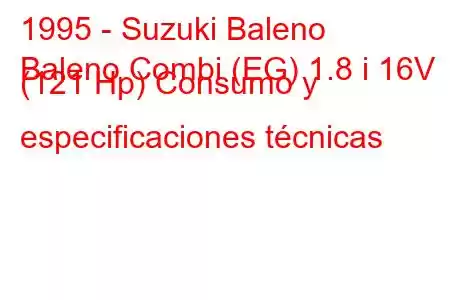 1995 - Suzuki Baleno
Baleno Combi (EG) 1.8 i 16V (121 Hp) Consumo y especificaciones técnicas