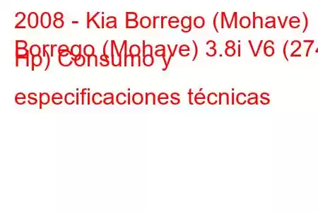 2008 - Kia Borrego (Mohave)
Borrego (Mohave) 3.8i V6 (274 Hp) Consumo y especificaciones técnicas