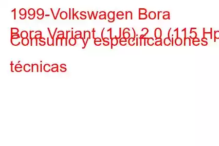 1999-Volkswagen Bora
Bora Variant (1J6) 2.0 (115 Hp) Consumo y especificaciones técnicas